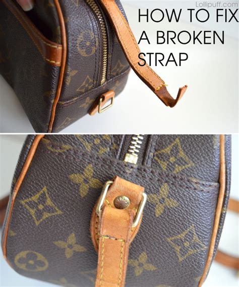 broken purse strap repair.